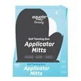 Equate Beauty Self Tanning Duo Applicator Mitts 2 Count Reusable Streak-Free Tanning Glove Set for Face and Body