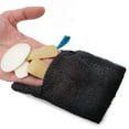 S&T Inc. Exfoliating Bar Soap Pouch Assorted Colors Dual-Action Mesh Scrubber with Drawstring for Lather and Storage