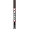 Maybelline Build-A-Brow 2-in-1 Brow Pen and Sealing Gel Ash Brown 0.05 fl oz Long-Lasting Waterproof Eyebrow Definer
