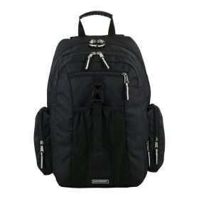 Eastsport Unisex Black Premier Expandable Recycled Backpack