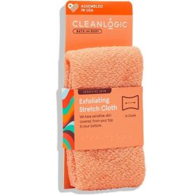 Cleanlogic Exfoliating Stretch Cloth For Sensitive Skin Gentle Body Scrubber 1 Count Color May Vary