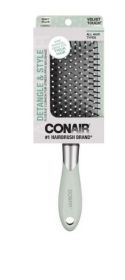 Conair Velvet Touch Paddle Hair Brush, Detangle, All Hair Types